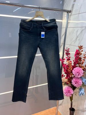 Emporio Arman i Green Shade Imported Lycra Straight Fit Ankle Lenght Denim With Metal Logo 3343