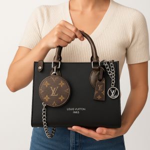 Louis_Vuitton_LV On The Go Pochette Limited Edition Premium Quality With OG Magnetic Box & Dust Bag - Coin Pouch (Black - 1179)