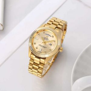 Role_x Oyster Perpetual Day Date Diamond Gold-Gold 40 Battery