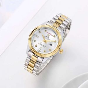 Role_x Oyster Perpetual Day Date  Diamond 2Ton-Gold-White 40 Battery