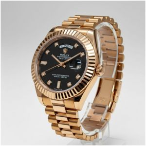 Role_x Oyster Perpetual Day Date Diamond Copper-Black 40 Battery