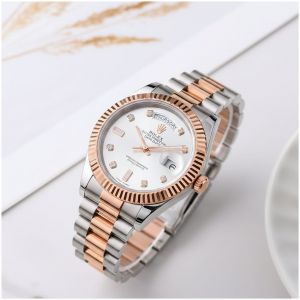 Role_x Oyster Perpetual Day Date Diamond 2Ton-Copper-White 40 Battery