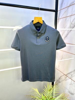Rare Rabbit Grey Polo Premium Collar Neck T-shirt F2921-GY