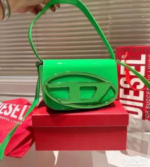 DIESE_L 1DR SHOULDER BAG WITH OG BOX DUST BAG WITH CARRY BAG PREMIUM QUALITY (GREEN) (S12)