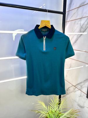 Michael_Kors Green Polo Premium Collar Neck T-shirt F2991-GR