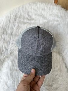 Armani_Exchange_All_Grey_Premium_Unisex_Trucker_Hat_With_Safety_Box
