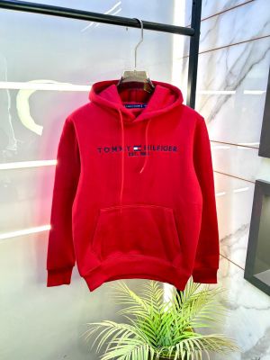 Tommy_Hilfiger Red Embroidery Print Super Premium Hoodie F3260-RE
