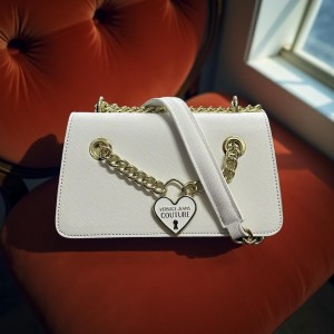 VERSACE_JEANS_COUTURE_Deluxe_Chain_Black_Messenger_Bag_with_box_2097