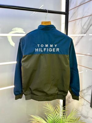 Tommy_Hilfiger Olive Imported Back Printed Super Premium Wind Shetter F3153-OL