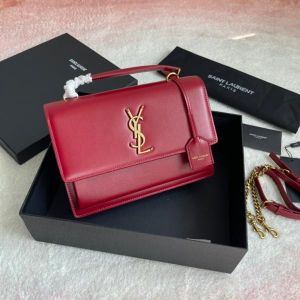 Ysl sunset in matte finish leather premium quality with box 682