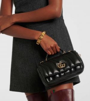 Gucc_i GG Milano Mini leather tote bag with Red magnetic box 418