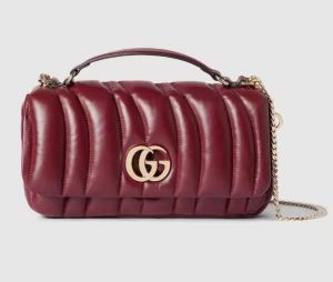 Gucc_i GG Milano Mini leather tote bag with Red magnetic box 641