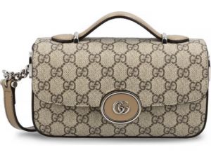 GUCC_I Petite GG small monogram shoulder bag with double box 176