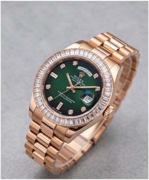 Role_x Oyster Perpetual Day Date Diamond Copper-Green