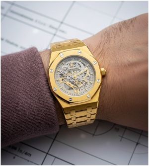 Audemar_s Piguet Royal Oak Skeleton Gold-Grey
