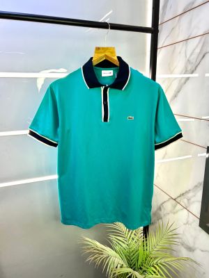 Lacost e Green Polo Premium Collar Neck T-shirt F2974-GR