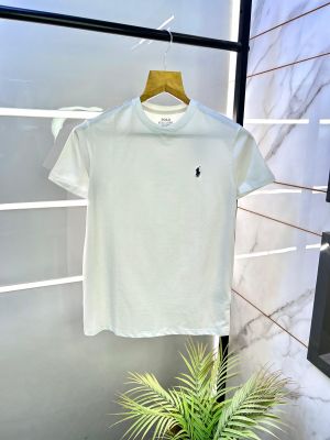 Ralph_Lauren Polo White Round Neck Premium T-shirt F2699-WH