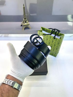 Gucc_i Black Reversible Belt Fa 163