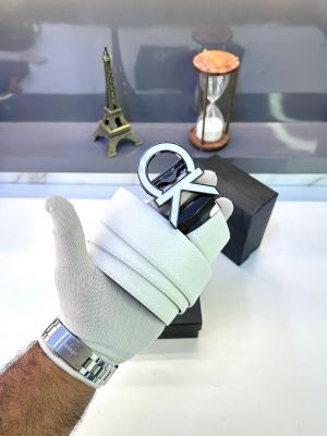 Ck_Calvi_n White Auto Lock Belt Fa 166