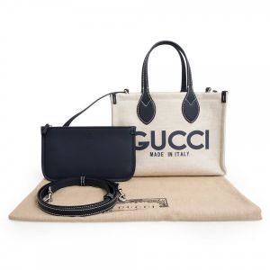 Gucc_i logo 2way printed Tote bag with box 363