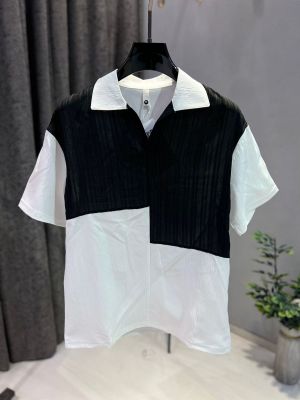 KOREAN IMPORTED HIGH DEMAND ARTICLE POLO T-SHIRT BLACK WHITE