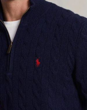 RALPH LAUUREN IMPORTED TRENDING SWEATER NAVY BLUE