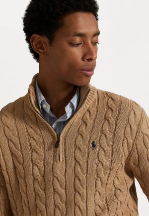RALPH LAUUREN IMPORTED TRENDING SWEATER BROWN