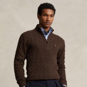 RALPH LAUUREN IMPORTED TRENDING SWEATER DARK BROWN