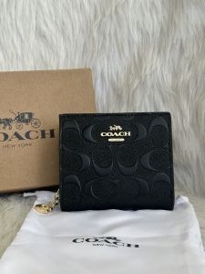 Coach_Snap_Wallet_Black_Edition_Coded_With_OriginalBox_DustCover_Tags