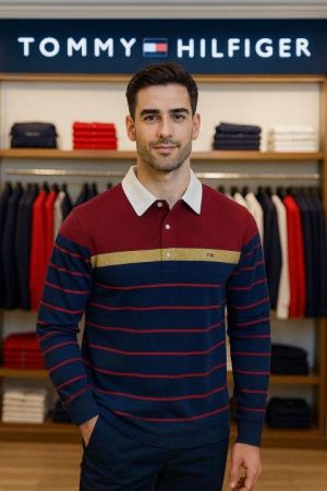 Tommy Hilfighe r Red Full sleeves Store Article Tshirt