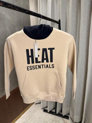 Essential s Beige Premium Hoodie  