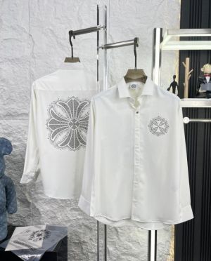 Chrome Hearts White Satin Green Lycra shirt