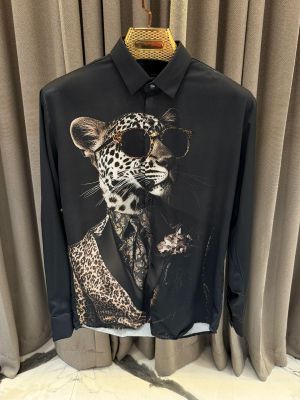 Gucci_Black_Leopard_Print_Premium_Shirt_With_Box_Packing_And_Carry_Bag_(1974)
