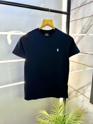 Ralph_Lauren Polo Navy Round Neck Premium T-shirt F2699-NY