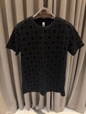 Amir_i Full Monogram Round Neck T-shirt Black 