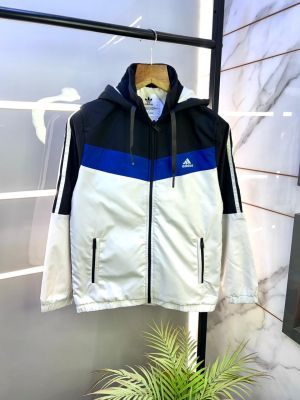 Adida s Imported Black-blue Super Premium Back Printed Jacket F3159-A4
