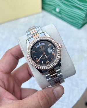 Role_x Oyster Perpetual Day Date Diamond Black