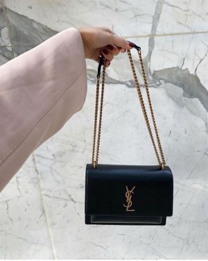 Ysl Sunset Black-Gold Plain Skin With Original DoubleBox Premium