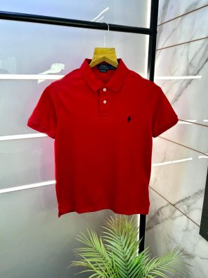 Ralph_Lauren Polo Red Premium Collar Neck T-shirt F3012-RE