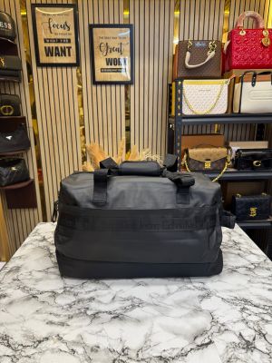Calvin_Klein Black Travel Duffle Bag With Strap (16006)