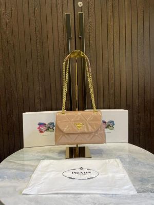 Prad_a leather spectrum shoulder bag with box 412