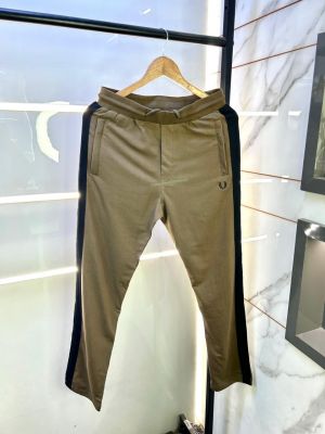 Fred Perry Imported Brown Embroidery Logo Super Premium Track Pant F3210-BR