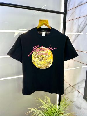 Balmai n Paris Black Drop Shoulder Premium Round Neck T-shirt F2791-B1