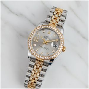 Role_x Oyester Perpetual Date Just 2Ton-Gold-Grey