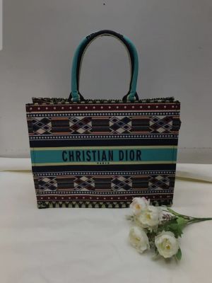 Christian Dio_r Spring Printed Book Tote Includes Dust Bag 