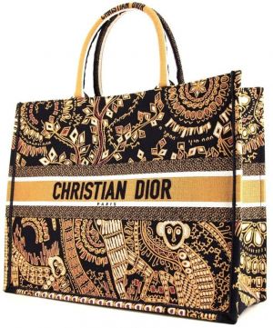 Christian Dio_r Animal Book Tote Monkey Bag Include Dust Bag 