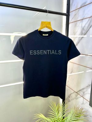 Essential Navy Embossed Print Premium Round Neck T-shirt F2778-NY
