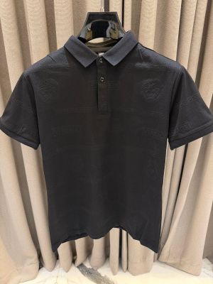 Versace Couture Full Monogram Polo T-shirt Black