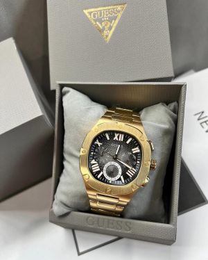 Guess Square Chronograph Gold-Black
