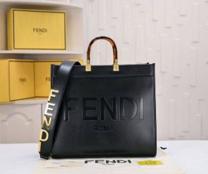 FEND_I ROMA TOTE WITH DUST BAG PREMIUM QUALITY (BLACK)